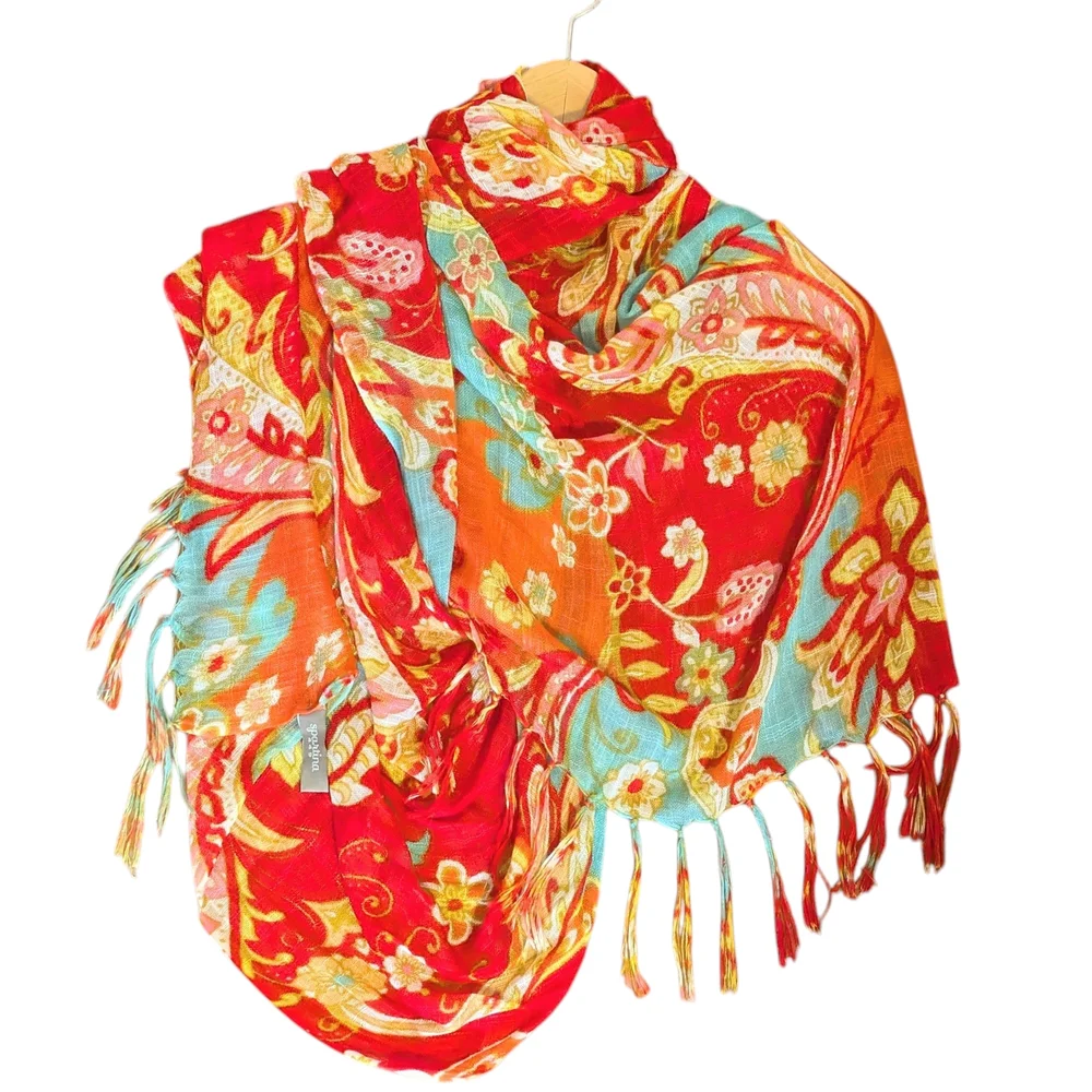 Spartina 449 Scarf Shawl Sarong Beach Coverup - Picture 4 of 9
